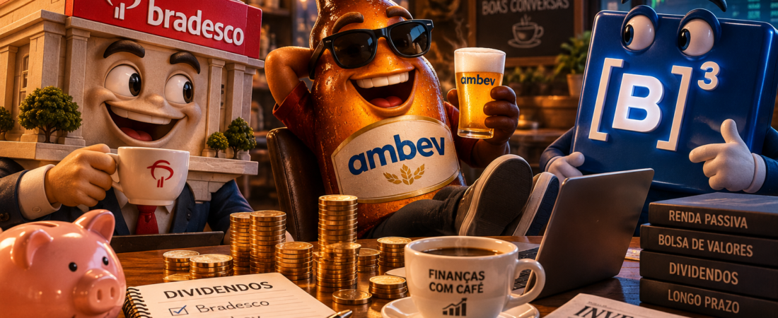 Dividendos em 2026: Bradesco, Ambev e B3 estão pagando bem?