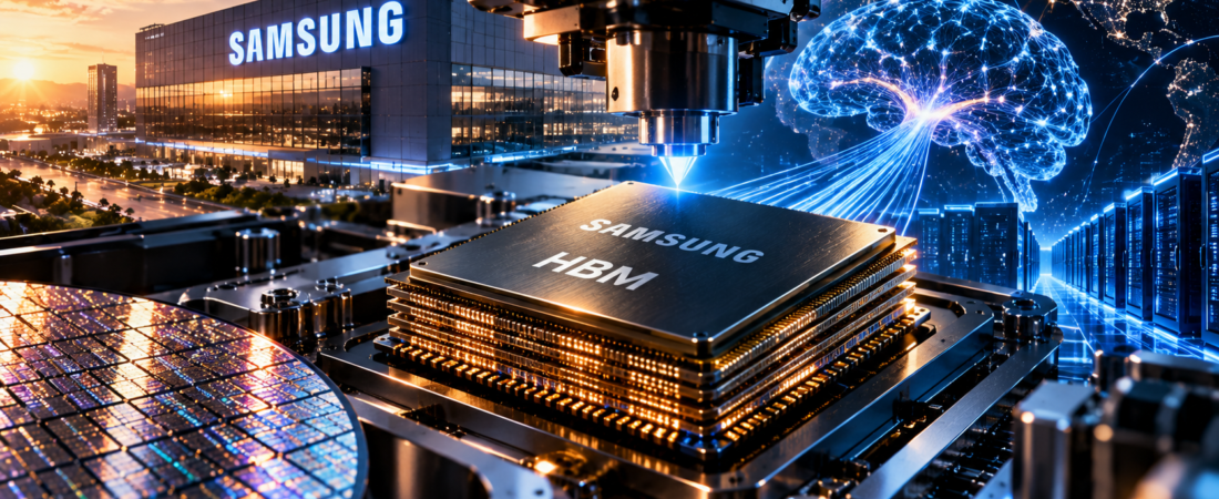 Samsung: IA pode levar memória HBM a 30% da capacidade de DRAM em 2027